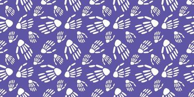 seamless pattern of Skeleton hands.Vector vector