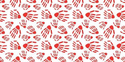 Skeleton hand seamless pattern. bones pattern.Design for Halloween and day of the Dead vector