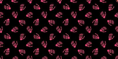 seamless pattern of Skeleton hands.Vector vector