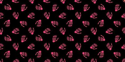 seamless pattern of Skeleton hands.Vector vector