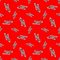 Seamless pattern with Lightning on a red backdrop vector