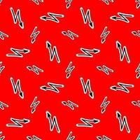 Seamless pattern with Lightning on a red backdrop vector