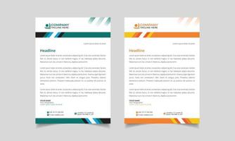 Letterhead pad design vector