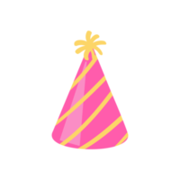 party hat. colorful conical hat For wearing in the New Year's party. png