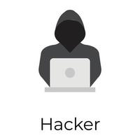 conceptos de hacker de moda vector