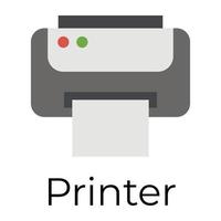 Trendy Printer Concepts vector