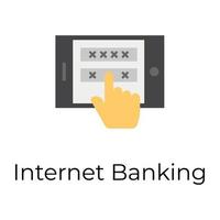 Internet Banking Password vector