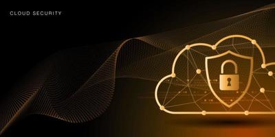 Abstract technology background protect system innovation. Cloud Security concept cybersecurity digital concept photo