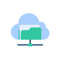 Data management. Share information and protect it from computer viruses. png