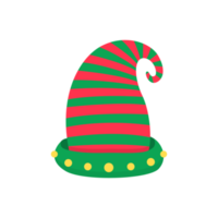 cappello di natale. cappello da elfo verde per decorare la testa alle feste di natale. png