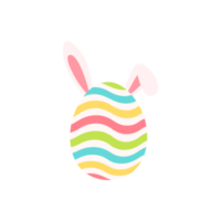 Ein kleiner Hase taucht aus dem Loch auf. dekorative karte der karikatur für kinder png