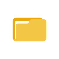 Yellow folders for organizing documents. sorting large amounts of data png