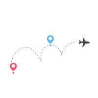 pin de ruta de viaje en avión en el mapa mundial viajes ideas de viaje png