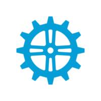 Gear wheel icon. Machine gear for setting Ideas to drive business forward through innovation. png