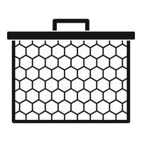 Honeycombs icon, simple style vector