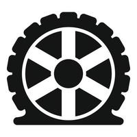 Auto tire icon, simple style. vector