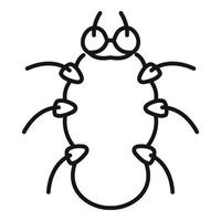 Danger bug icon, outline style vector