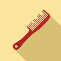 Broken comb icon, flat style vector