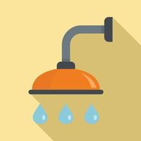 Shower icon, flat style vector