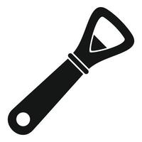 Ware bottle-opener icon, simple style vector