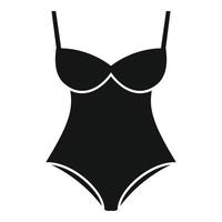Clothing swimsuit icon, simple style vector