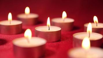 Candle lights for event celebration, religious event, Christmas, New Year Eve, wax candlelight video