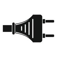 Plug connector icon, simple style vector