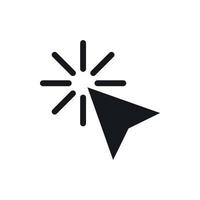Click icon, simple style vector