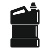 Bleach canister icon, simple style vector