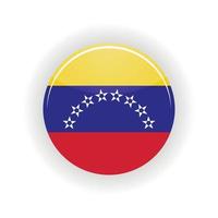 círculo de icono de venezuela vector