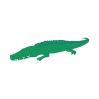 Crocodile icon, cartoon style vector