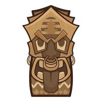 Mask idol icon, cartoon style vector