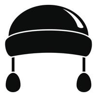 icono de sombreros de moda de invierno, estilo simple vector