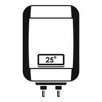 Digital panel boiler icon, simple style vector