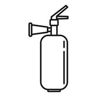 Fire extinguisher help icon, outline style vector