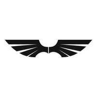 Business wings icon, simple style vector