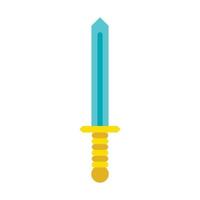 Sword icon in flat style vector