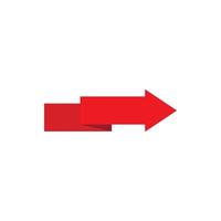 Arrow to right icon, flat style vector