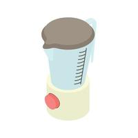 Kitchen blender machine icon, cartoon style vector