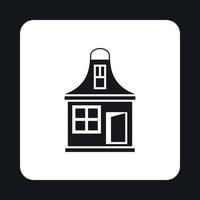 Small house icon, simple style vector