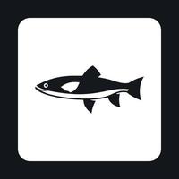 Smelt icon, simple style vector