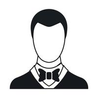Groom icon, simple style vector