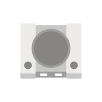 Game console icon, flat style vector