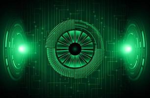 Modern eye Holograph on Technology Background vector