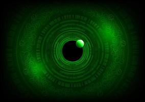 Modern Eye Holograph on Technology Background vector