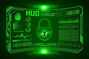 Modern HUD Technology Screen Background vector