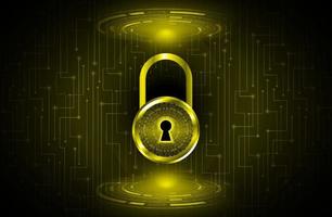 Modern padlock Holograph on Technology Background vector