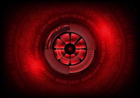 Modern Eye Holograph on Technology Background vector