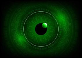 Modern Eye Holograph on Technology Background vector