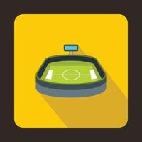 Stadium icon, flat style vector